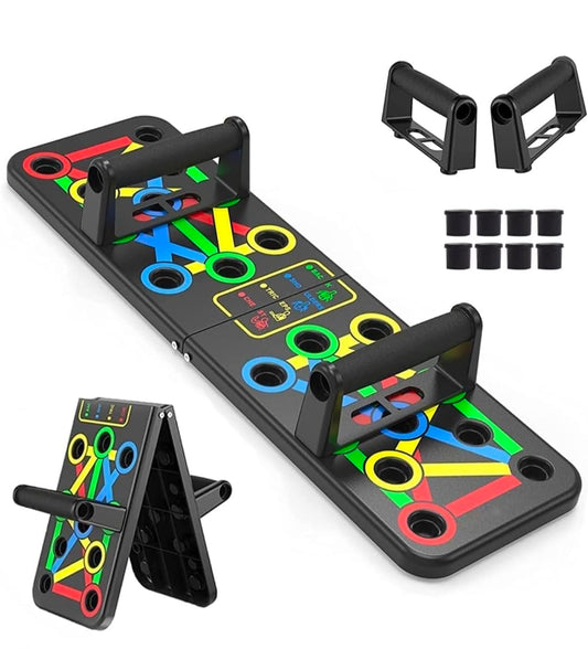 Storbie Pushup Board,15 in 1 Push up Stand Multifunction Flex Board for Chest, Triceps, Shoulder And Back Muscles Home Workout Gym Equipment for Men & Women chest Exercise equipment (Multicolor)