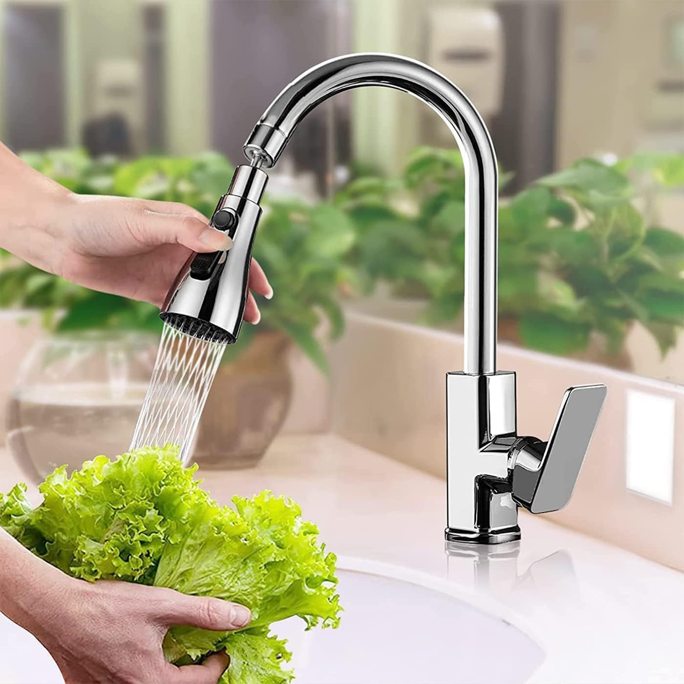 Storbie Tap Extender for Kitchen Sink, Flexible Faucet with Tap Extension for Convenient Use Upgrade Your Kitchen Sink with Flexible Tap for Easy Access